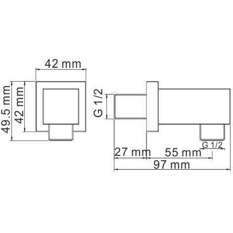 Подключение шланга WasserKRAFT, A089