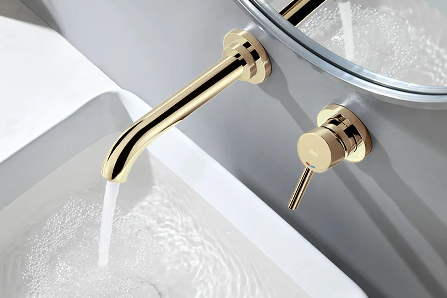 Смеситель встраиваемый Rea Lungo Long Gold, REA-B0370