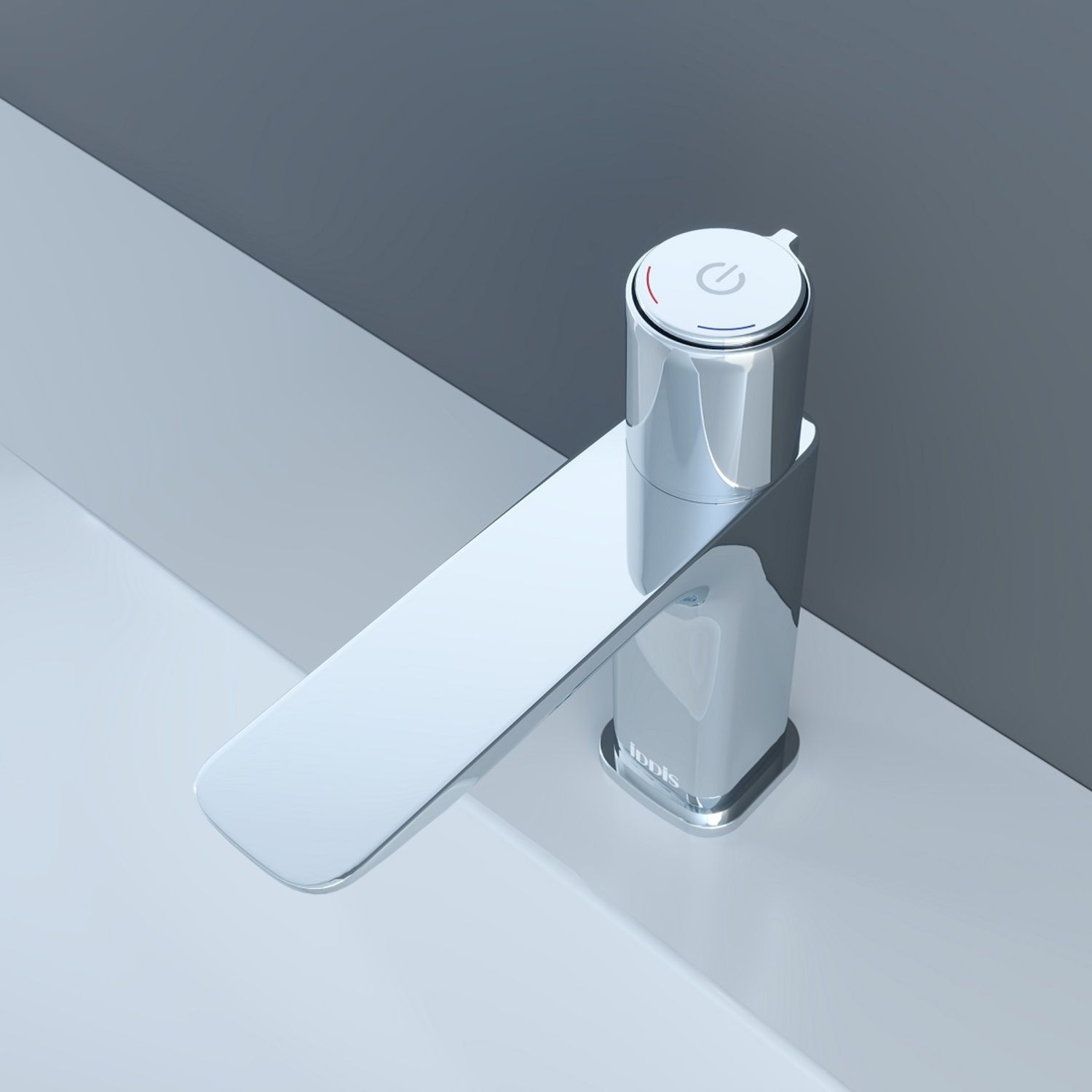 Смеситель для умывальника с управлением Push Control, Iddis Slide, SLISBBTi01