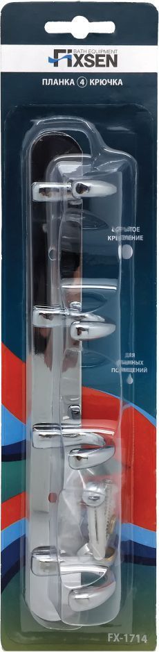 Планка 4 крючка Fixsen, FX-1714