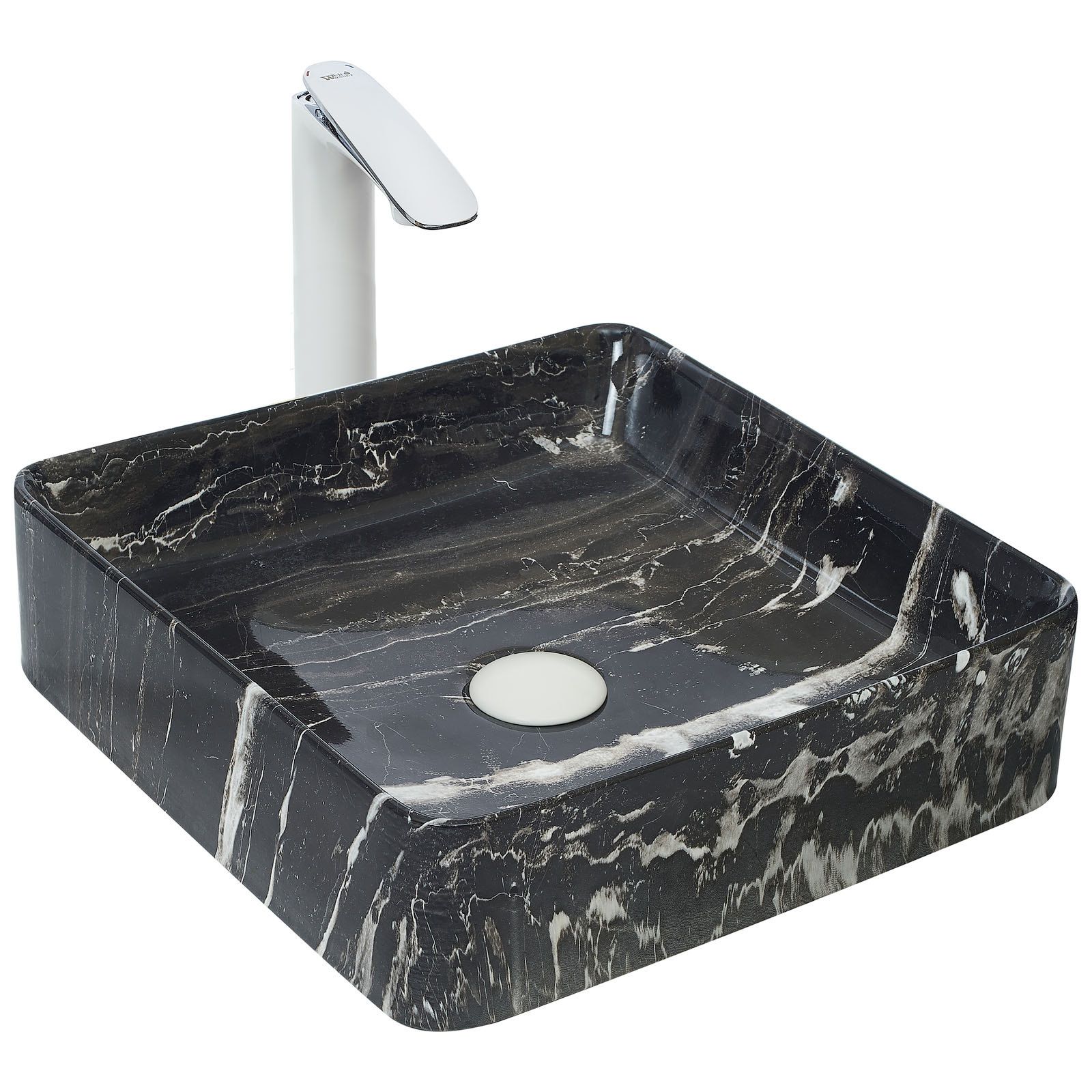 Раковина накладная WeltWasser ELBACH 2179 K512 40x40