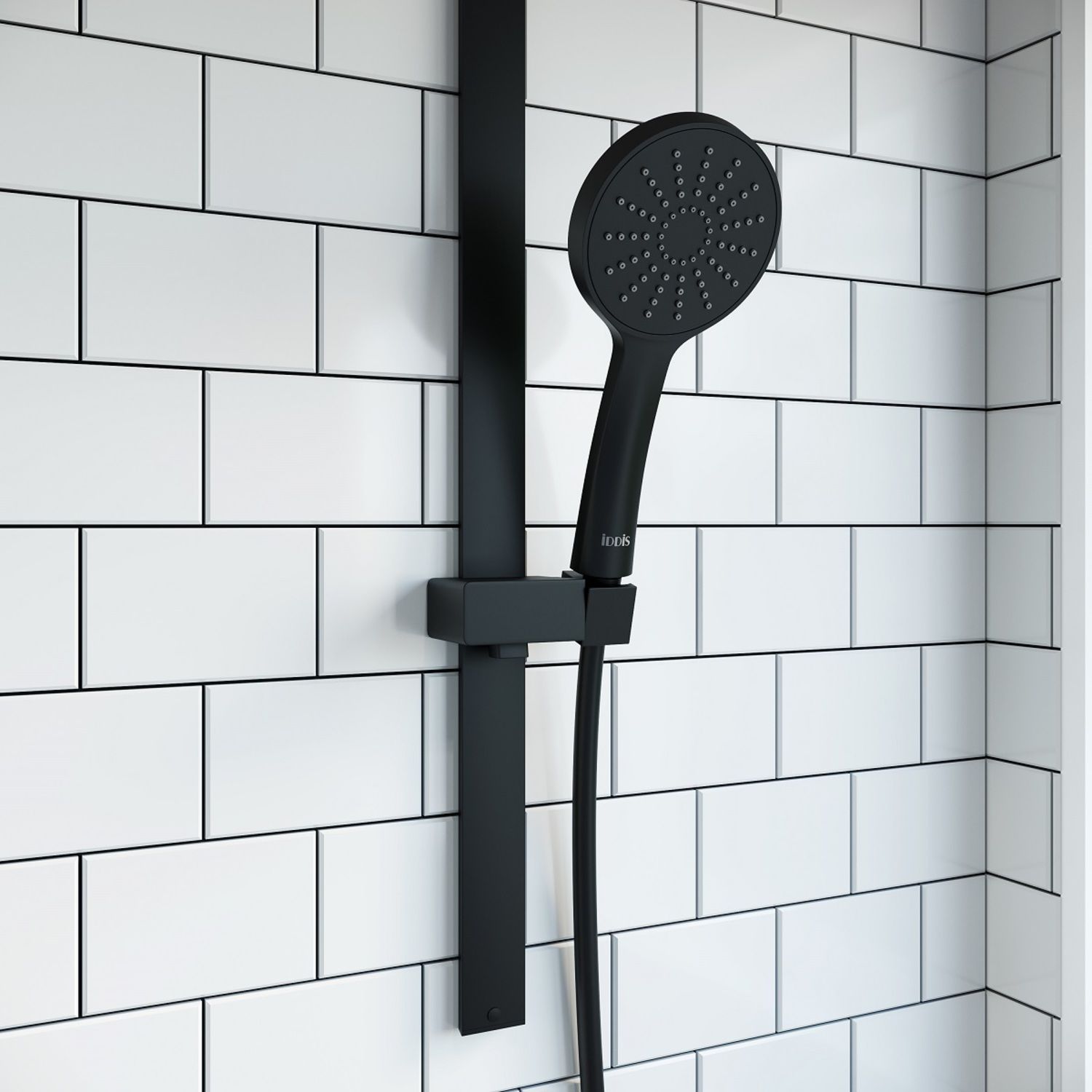 Душевой гарнитур черный, Iddis Slide, SLI1FB0i16