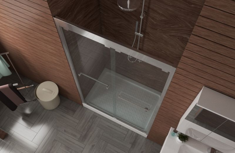 Душевая дверь в нишу Bravat Stream 120 NPD6122