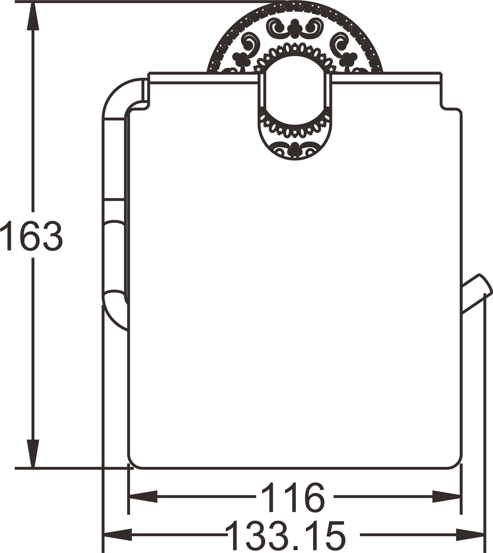 Держатель туалетной бумаги Rose, RG1005Q