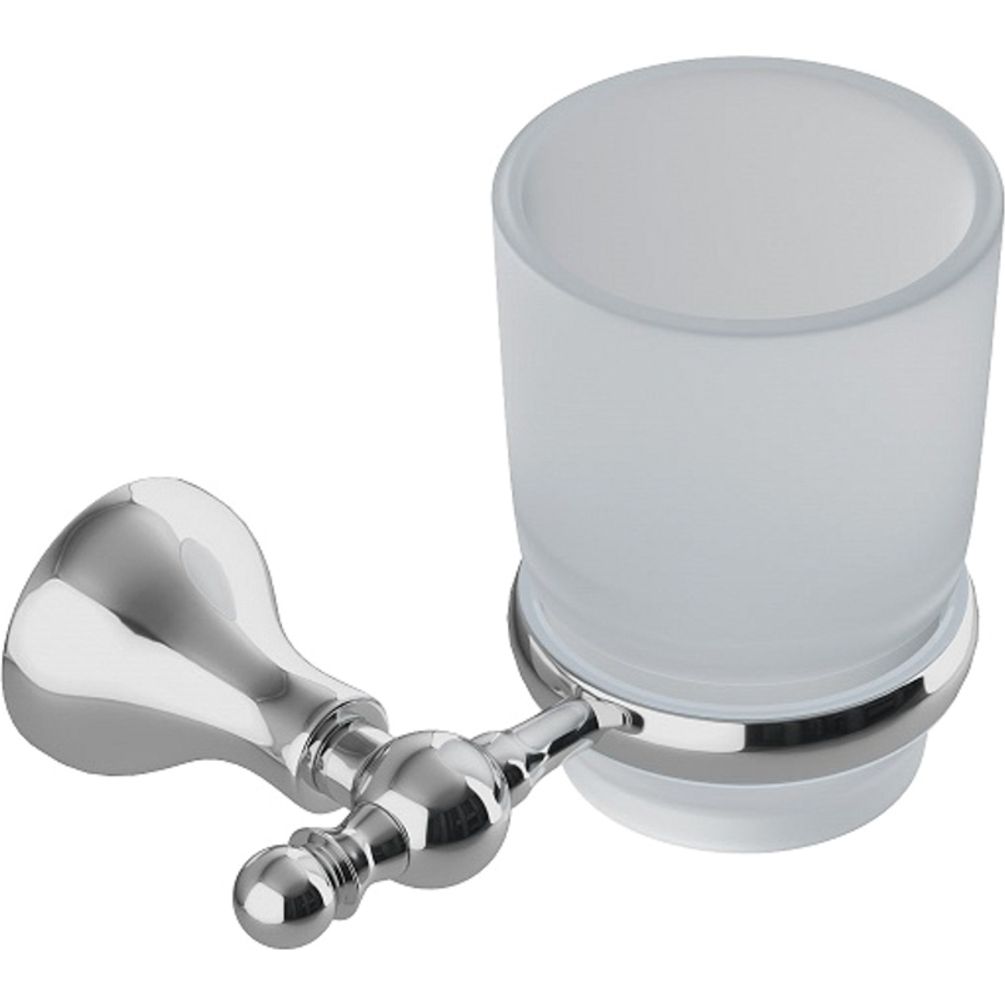 Подстаканник одинарный, матовое стекло, сплав металлов, Iddis Retro, RETSSG1i45