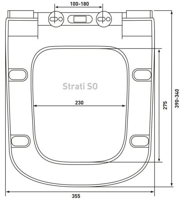 Комплект Berges Novum, кнопка L1 белая, унитаз Strati Rimless, сиденье Strati Slim, 042452