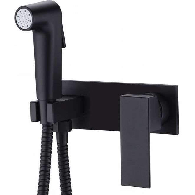 Смеситель скрытого монтажа для гигиениского душа Ahti Hamina Black, HA305217