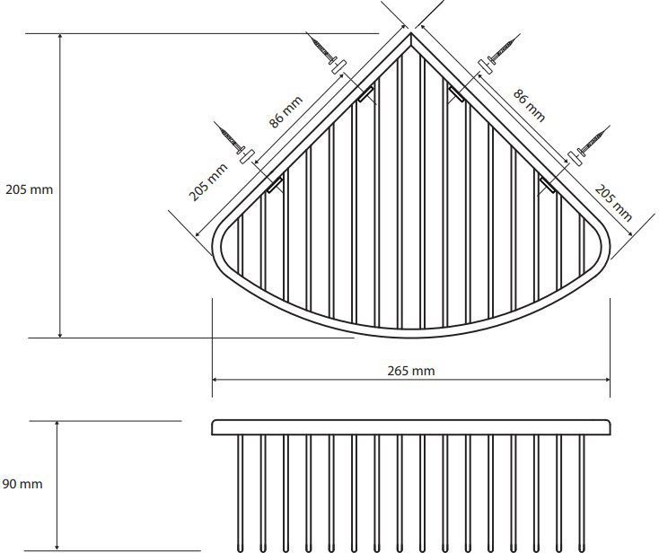 Угловая мыльница Bemeta Cytro, 146208312