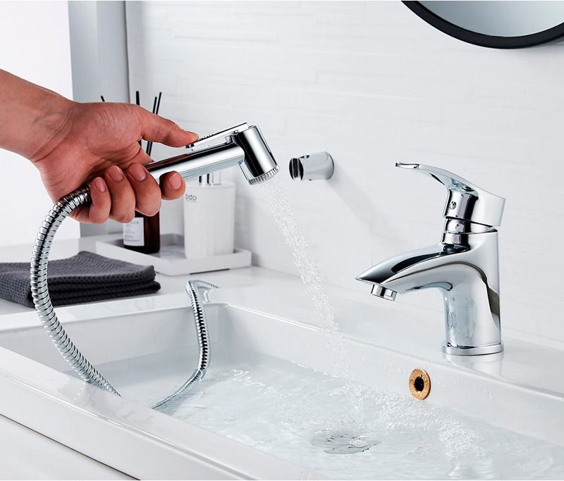 Смеситель для умывыльника с лейкой Ledeme L1264