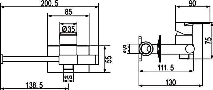 Гигиенический душ Rose, R307