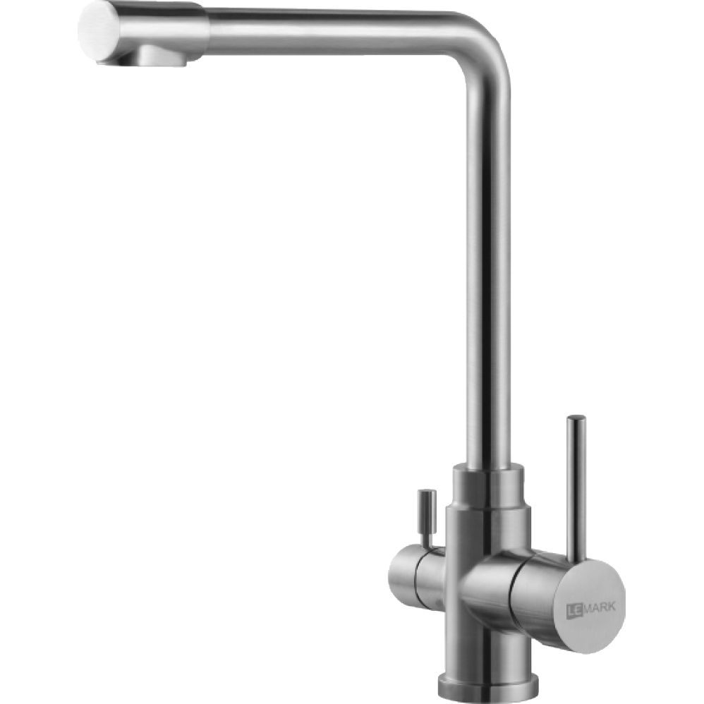 Смеситель для кухни с подключением к фильтру питьевой воды сталь Lemark Expert, LM5060S