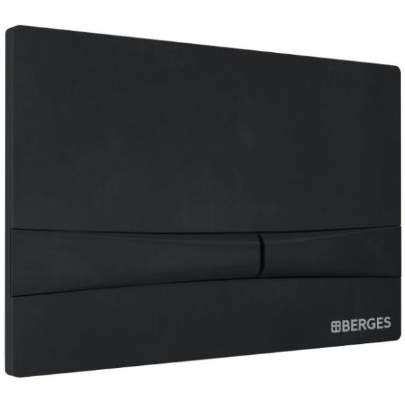 Комплект Berges Novum, кнопка F5 Soft Touch черная, унитаз Okus, сиденье Toma Slim, 043273