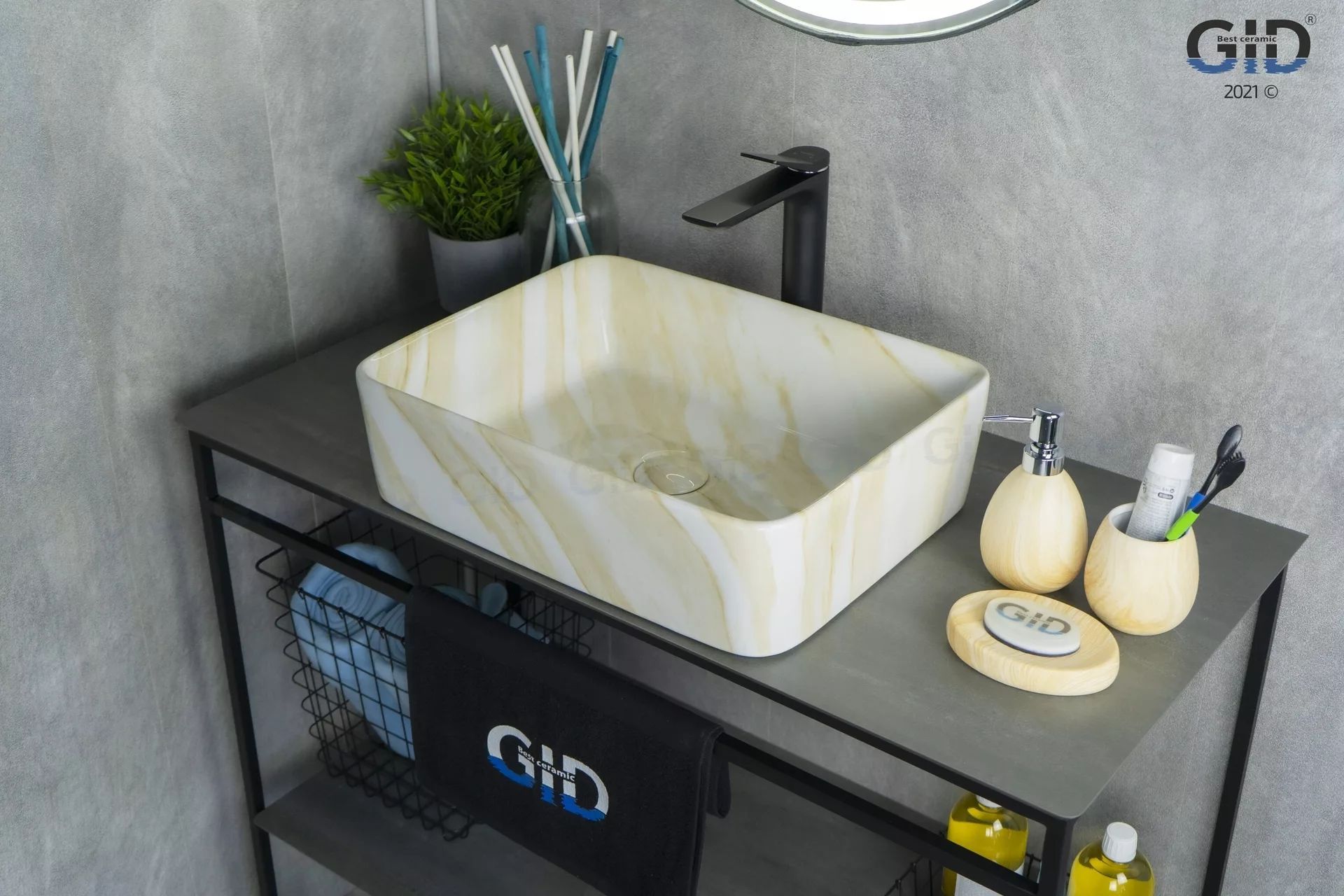 Умывальник Gid MNC600 48x37, 54459