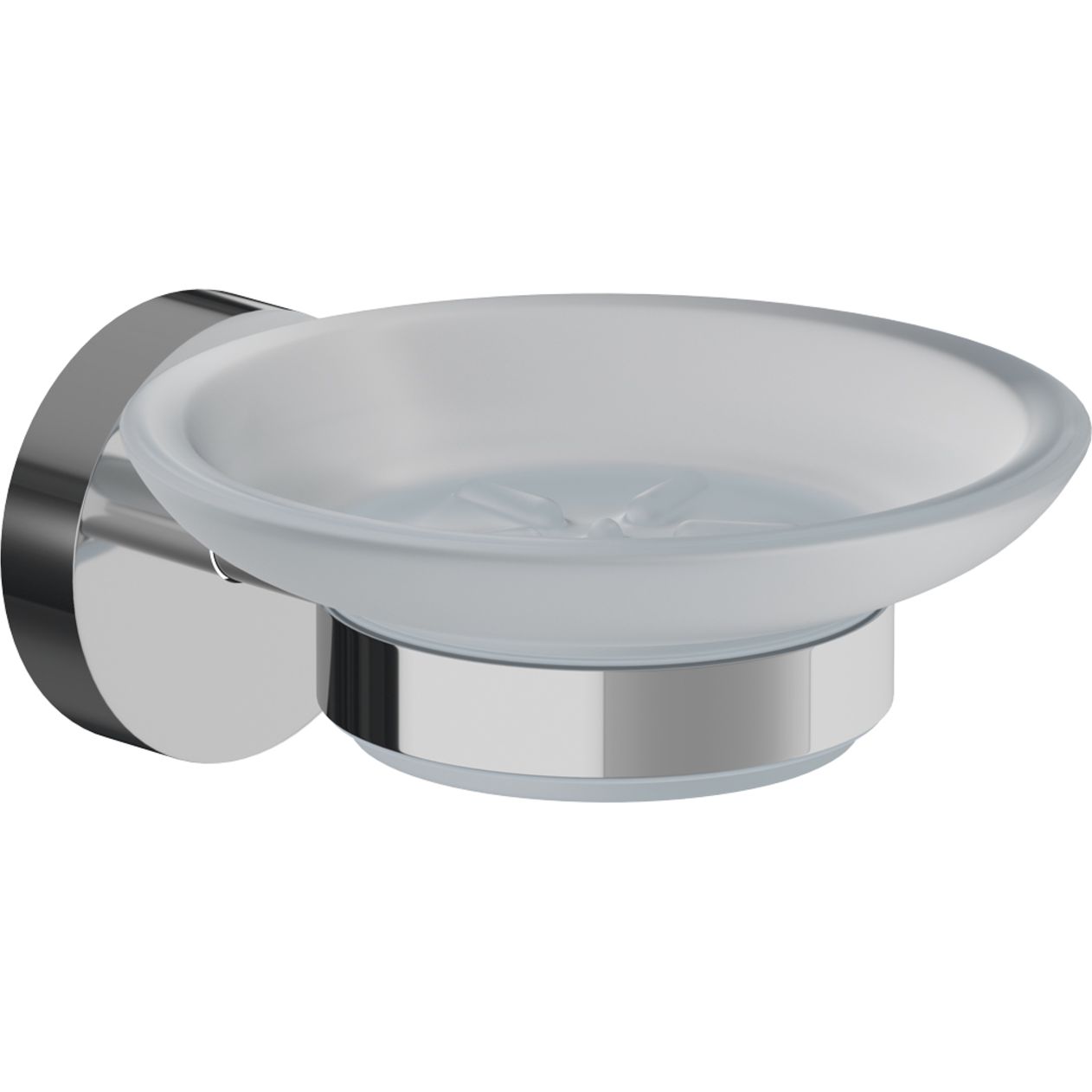 Мыльница, матовое стекло, сплав металлов, Iddis Sena, SENSSG0i42