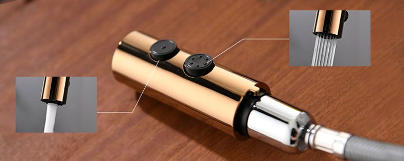 Смеситель для кухни Rea Apollo Black/Rose Gold, REA-B9600