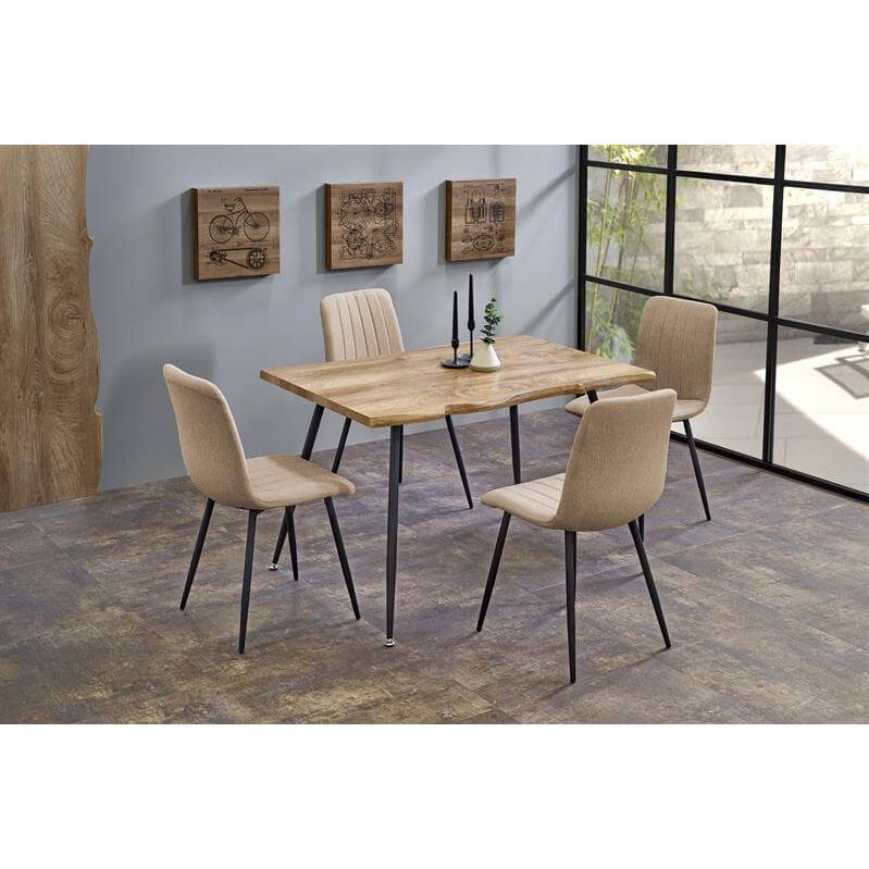 Стол обеденный Halmar Larson дуб натуральный/черный, V-CH-LARSON-ST