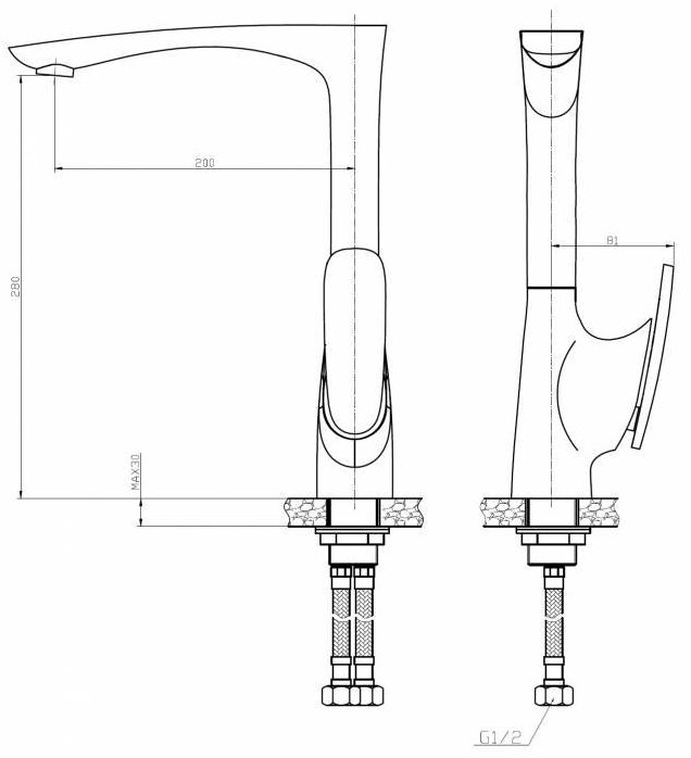 Смеситель для кухни WeltWasser ESSEN 606