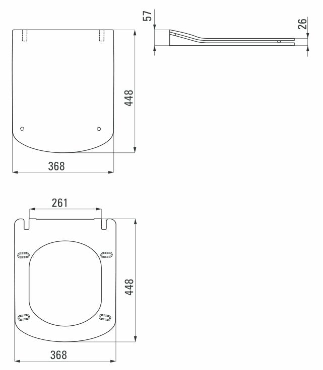 Медленно опускающаяся крышка Deante Anemon Slim, CDZ_6ZOZ