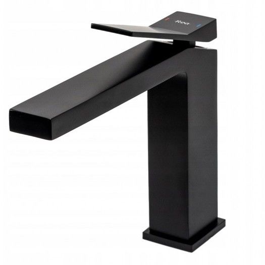 Смеситель для умывальника Rea Duet Black, REA-B4412