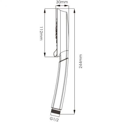 Душевая лейка 3 режима Ledeme M18
