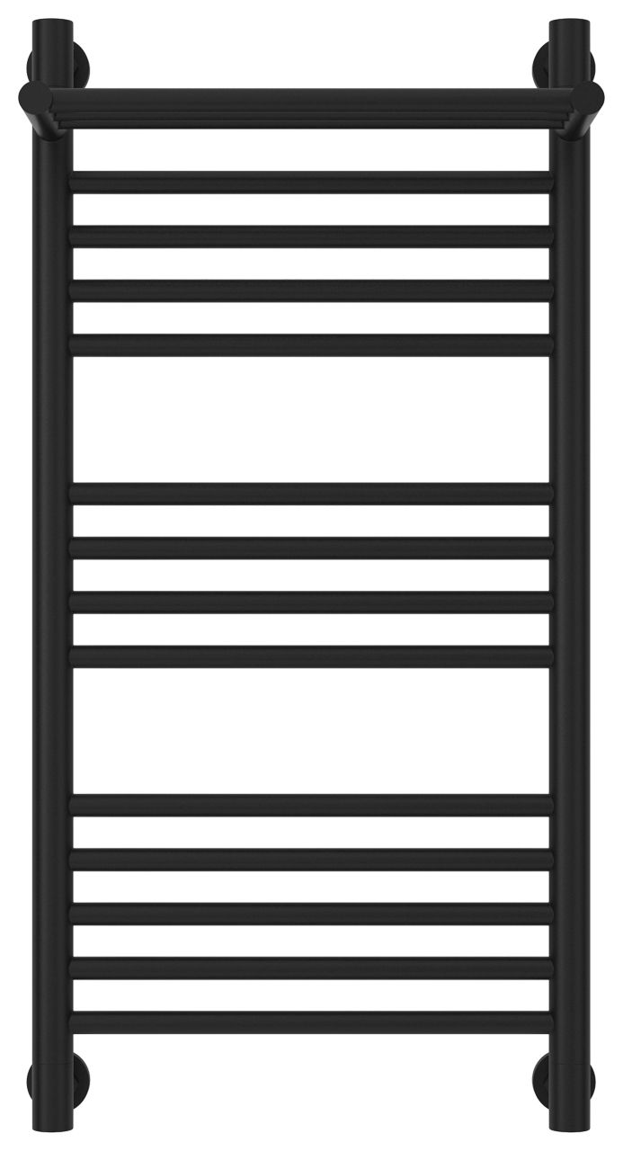 Водяной полотенцесушитель Сунержа Богема с полкой+ 800x400 матовый черный