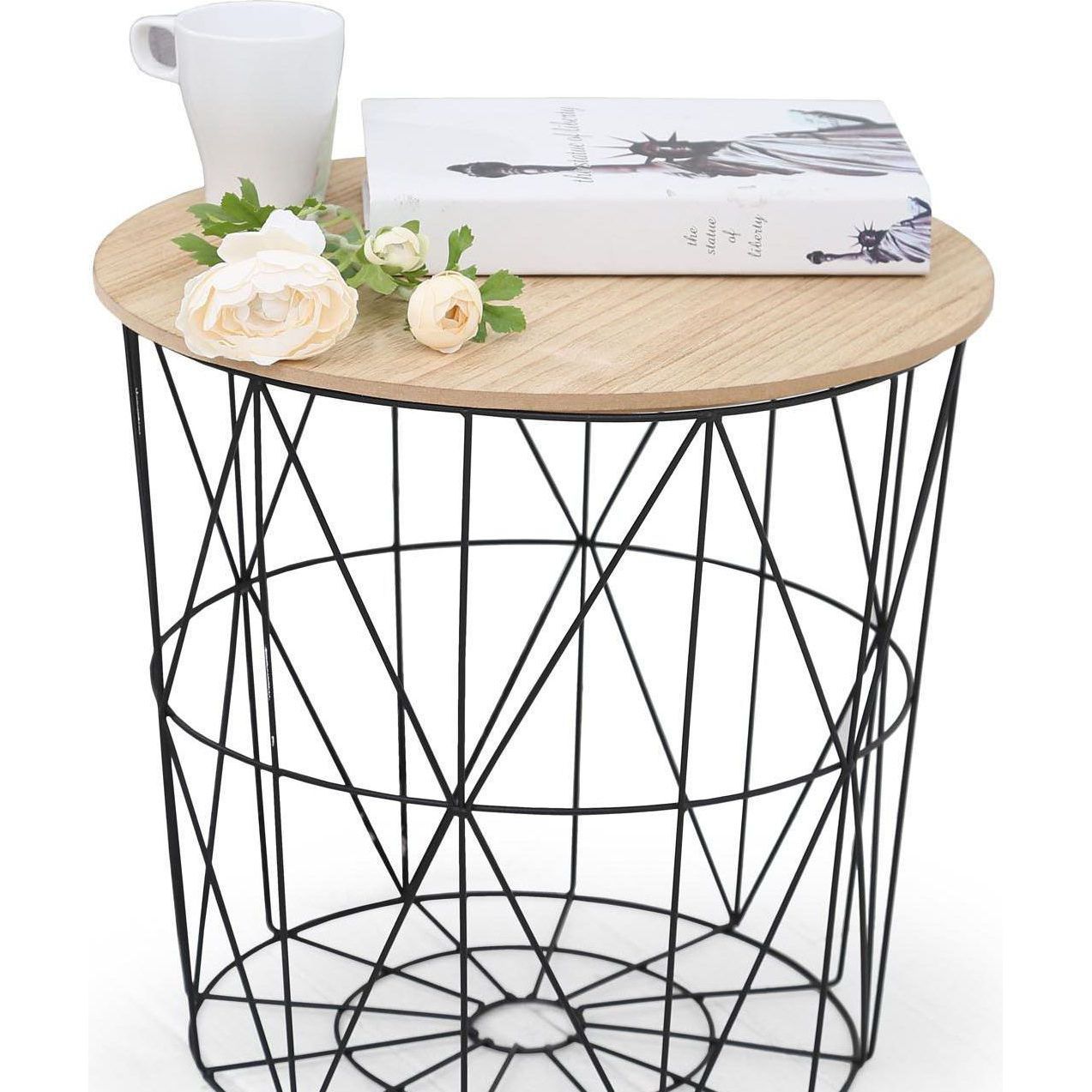 Стол журнальный Halmar Mariffa натуральный/черный, V-CH-MARIFFA-LAW-CZARNY/NATURALNY