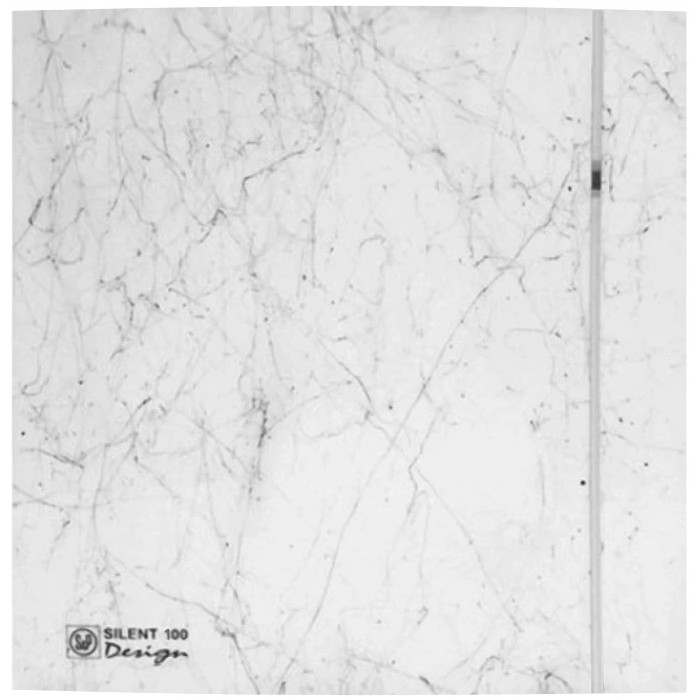 Вентилятор S&P SILENT-100 CZ MARBLE WHITE DESIGN – 4C