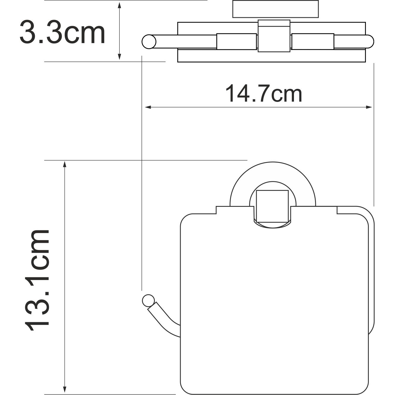 Держатель туалетной бумаги WasserKRAFT Rhein, K-6225