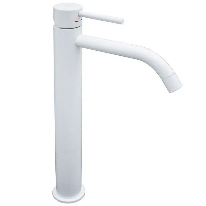 Смеситель для умывальника высокий Paffoni белый матовый, LIG081BO