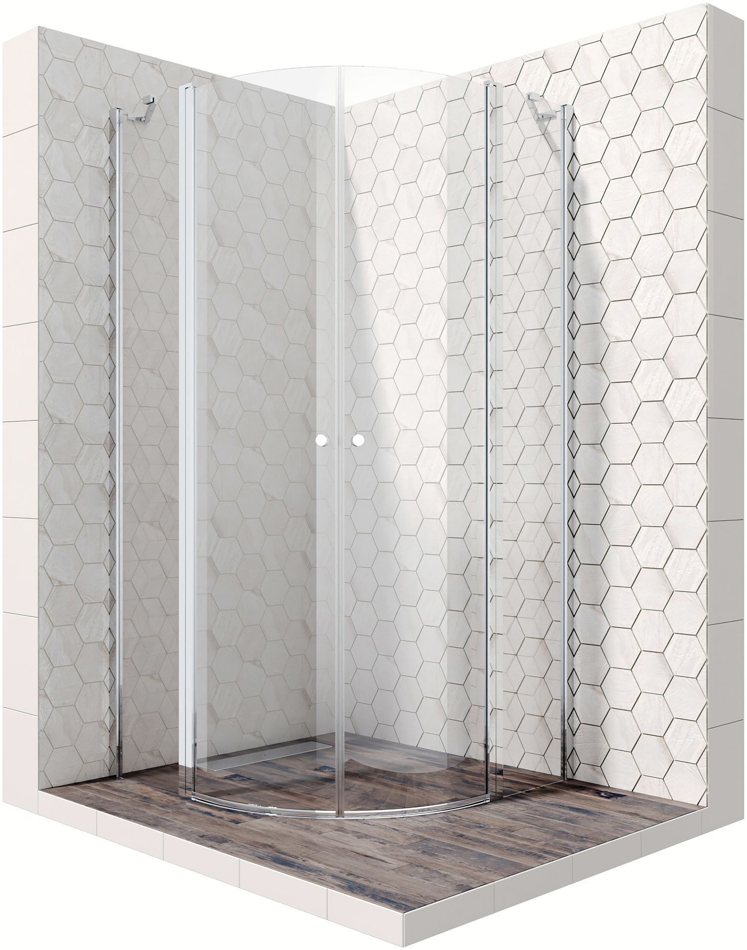 Полукруглое душевое ограждение Ambassadro Nord 13011102