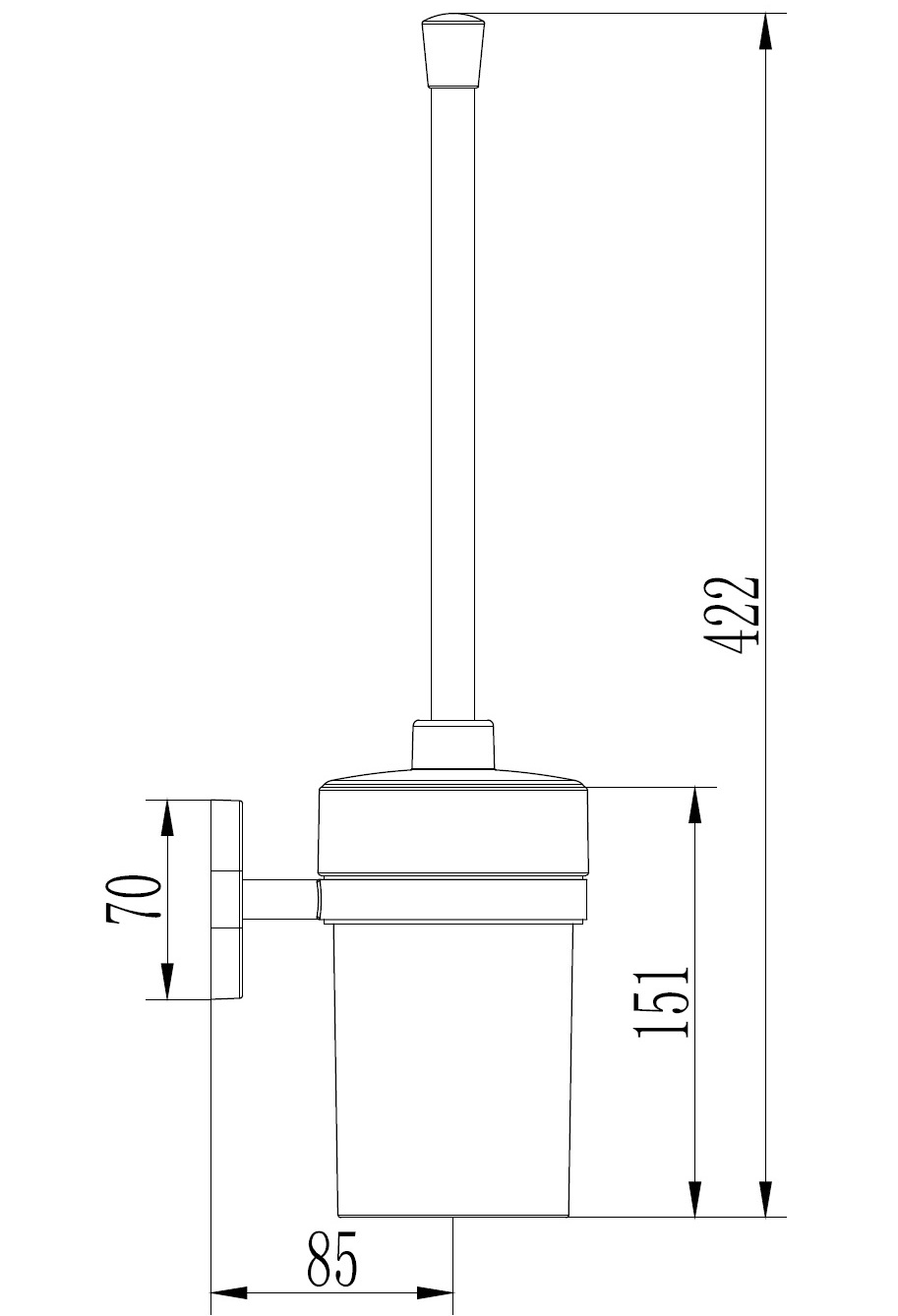 Ерш настенный (керамика) Ledeme L1910-2