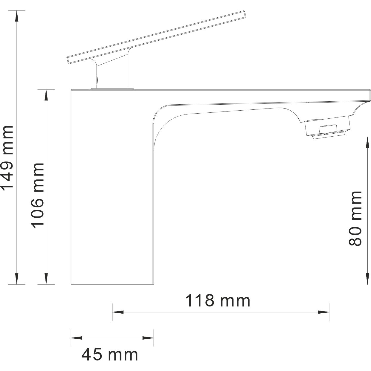 Смеситель для умывальника WasserKRAFT Alme, 1503