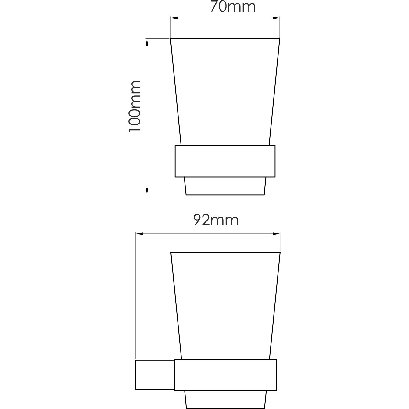 Подстаканник одинарный WasserKRAFT Sauer, K-7928