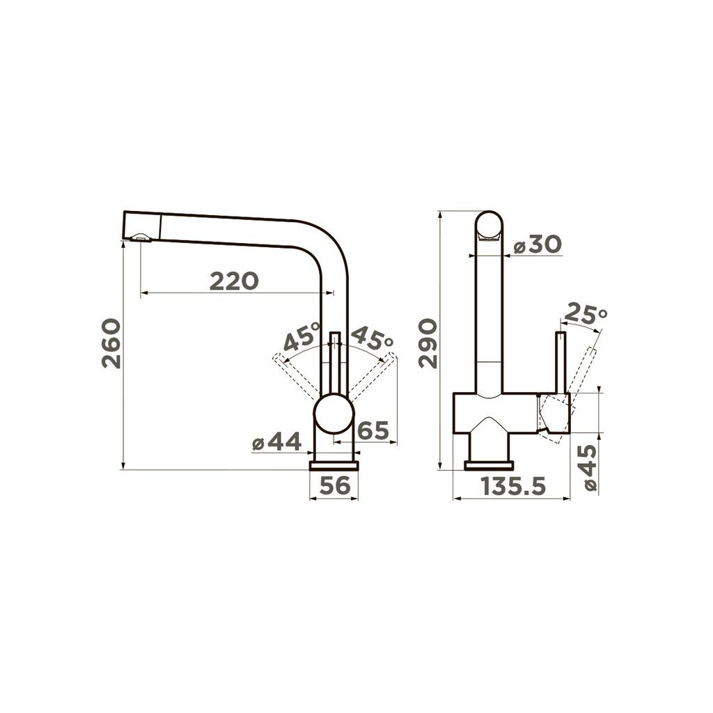 Кухонный смеситель Omoikiri Koriyama, 4991005