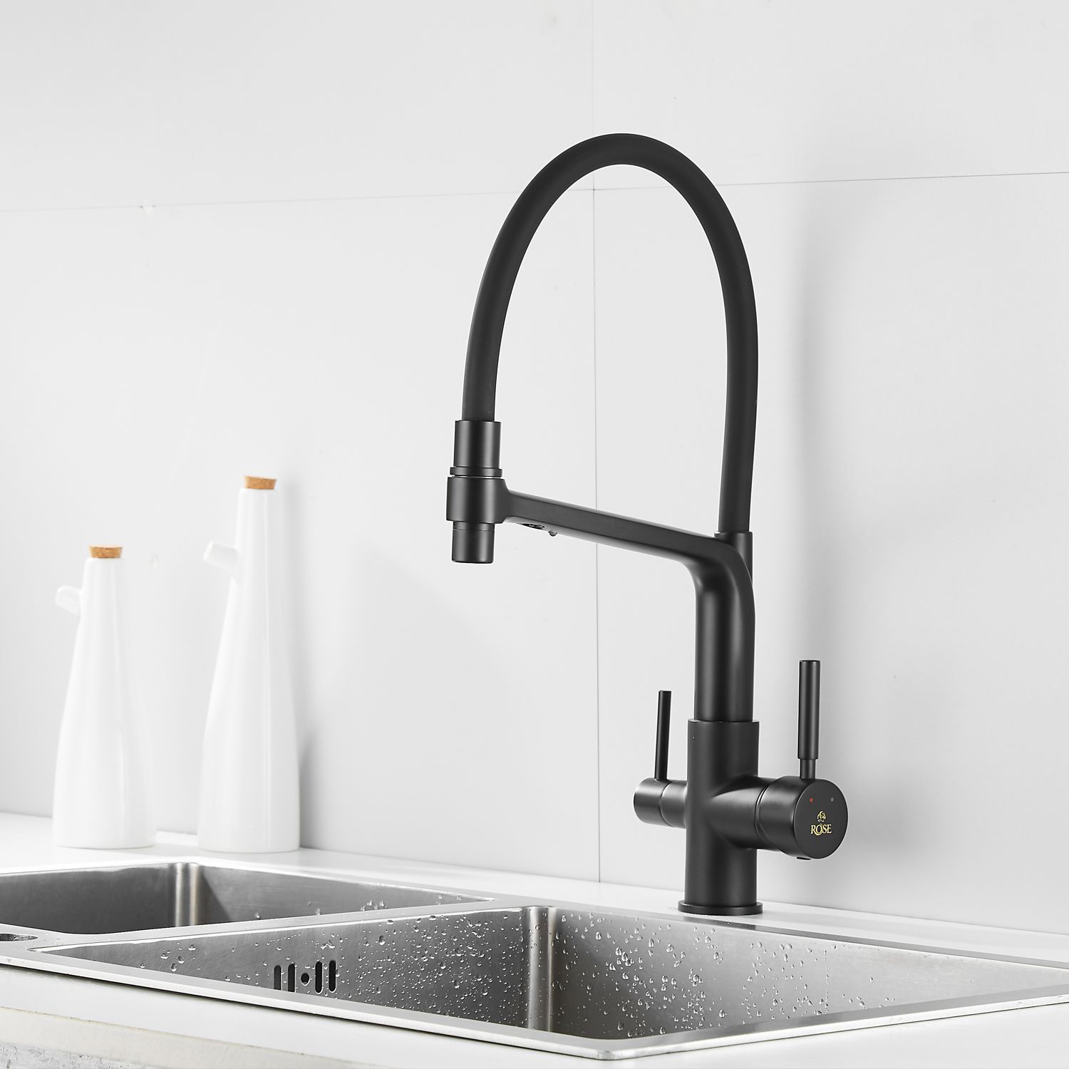 Смеситель для кухни с гибким изливом под фильтр Rose, R658H
