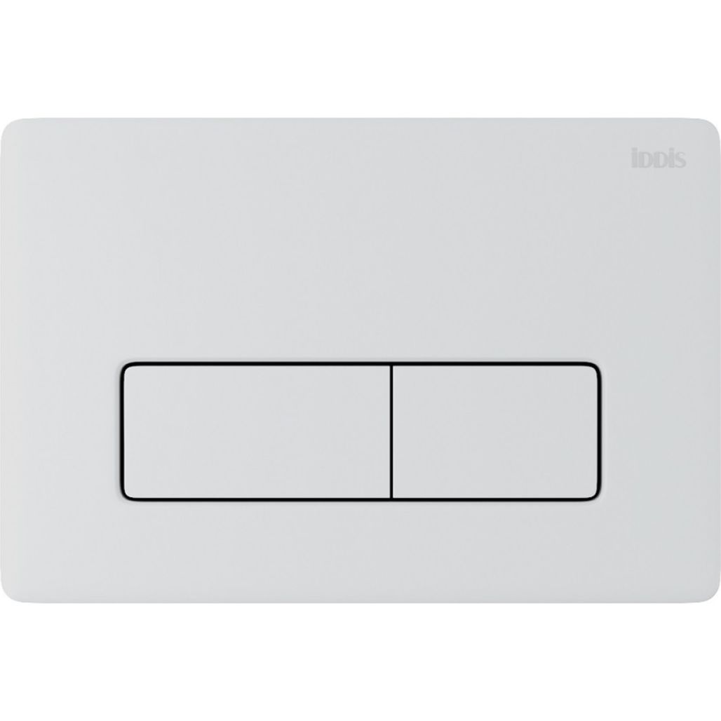 Клавиша смыва универсальная, глянцевый белый, Iddis Unifix 010, UNI10W0i77