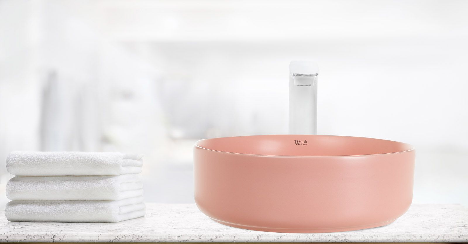 Раковина накладная WeltWasser ELBACH 3134 MP 35.5x35.5