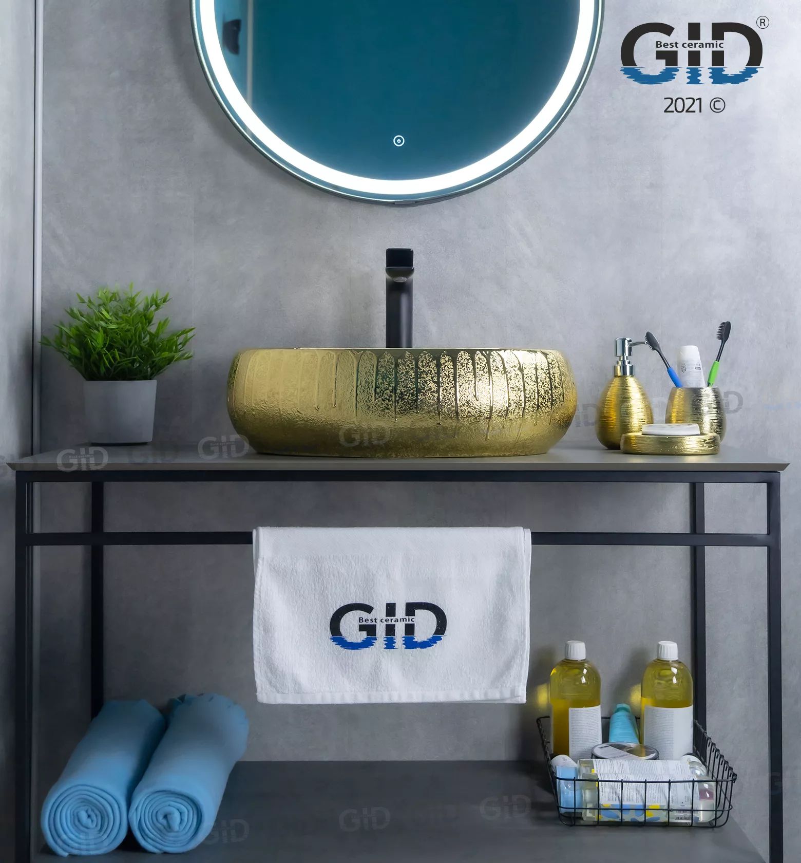 Умывальник Gid 9030G 48x34, 52234