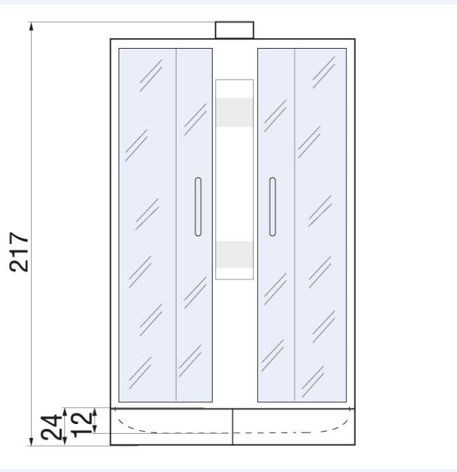 Душевая кабина River LENA Б/К 90/24 МТ