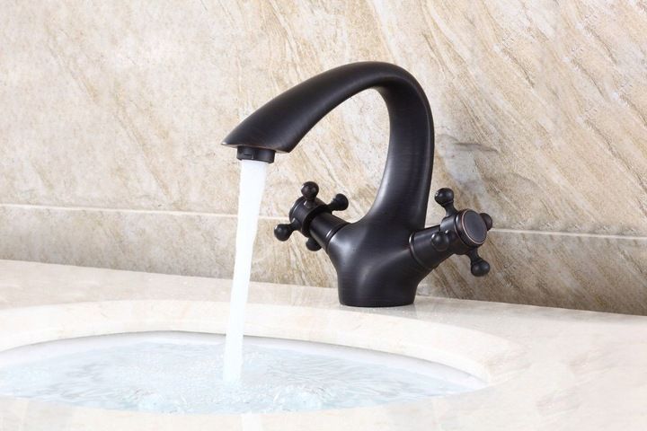 Смеситель для умывальника Rea Retro Old Black, REA-B0225