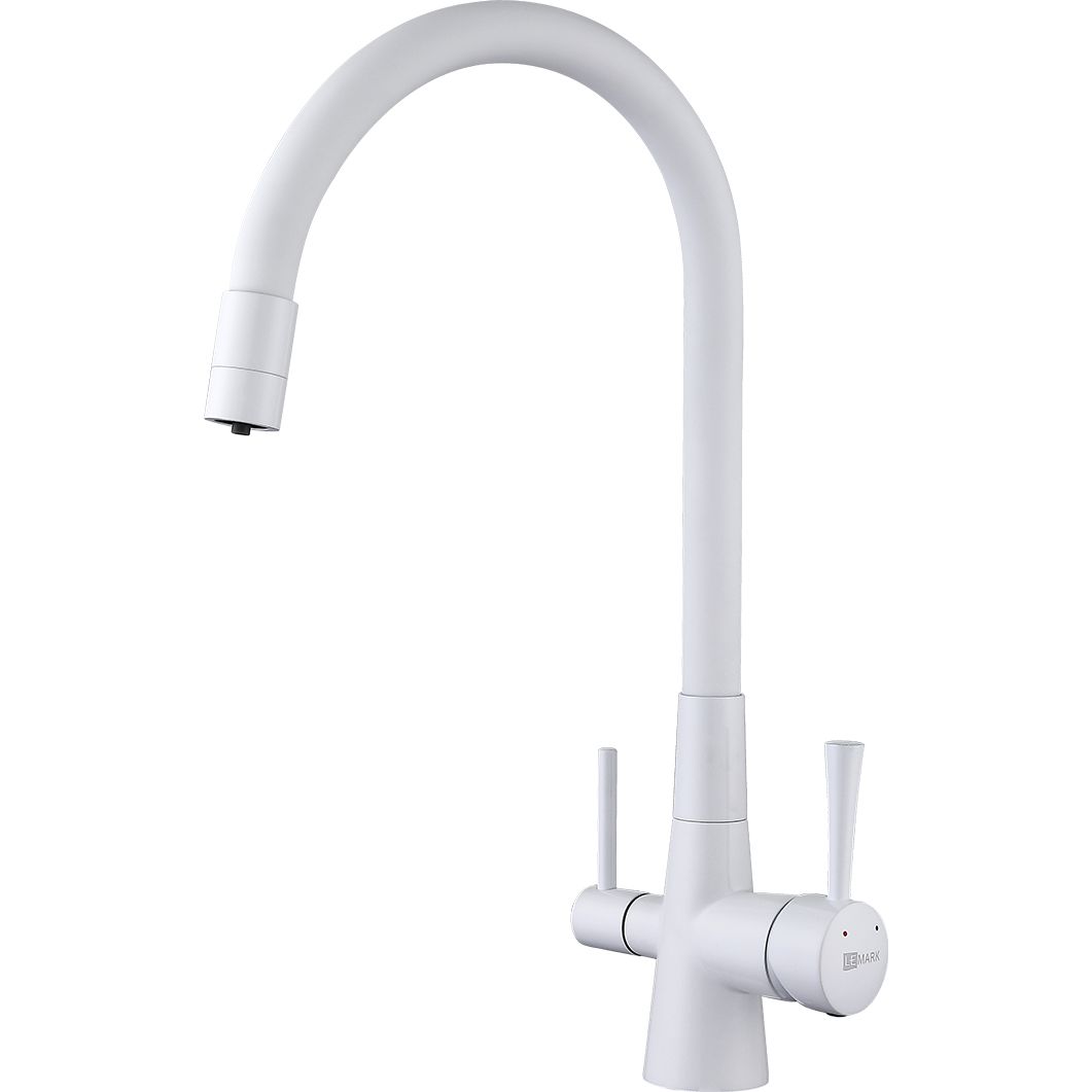 Смеситель для кухни с гибким изливом с подключением к фильтру питьевой воды Lemark Comfort, LM3075W