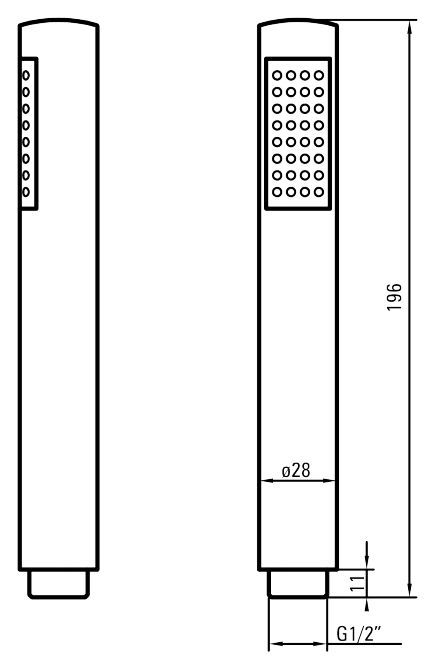 Душевая лейка Deante Round, NOR_051S