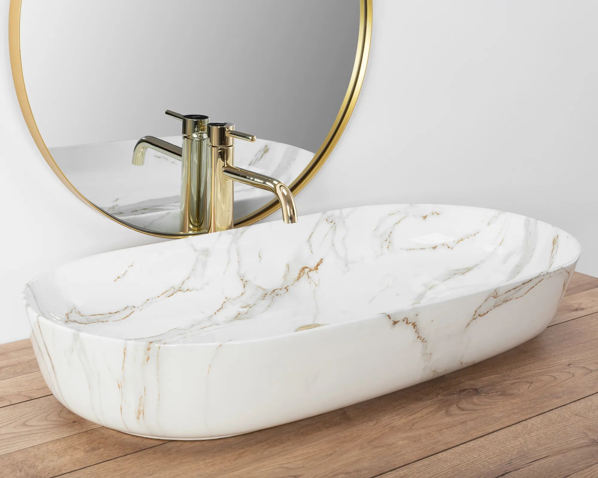 Умывальник Rea Cleo Shiny/Aiax 81x41, REA-U8404