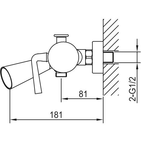 Смеситель для ванны Ahti Turku, TU405001