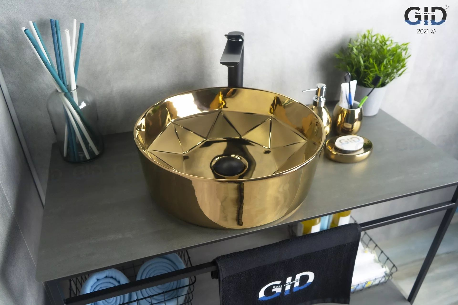 Умывальник Gid D1342H015 40x40, 53331