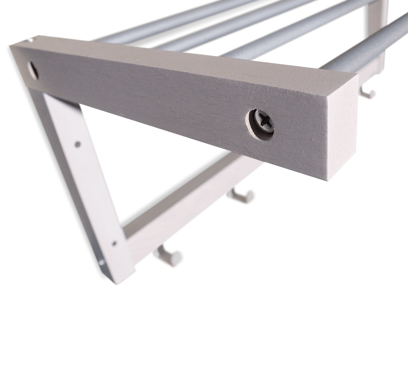 Вешалка Sheffilton Альберо SHT-WH4 беленый дуб/алюминий, 933035