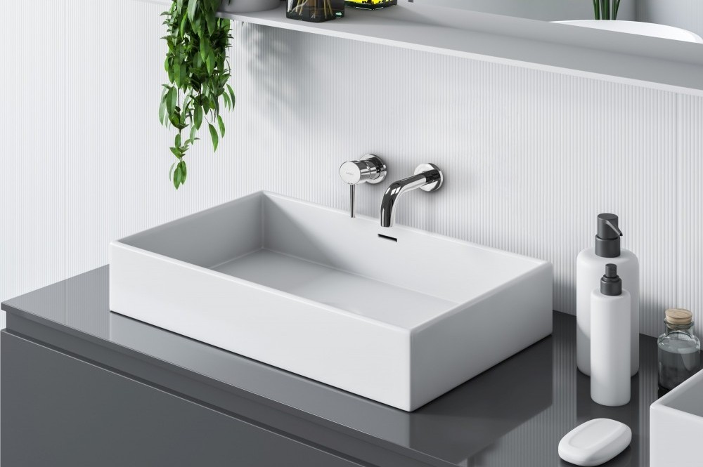 Смеситель умывальника скрытого монтажа Calani Nexos C Chrome, CAL-B0008