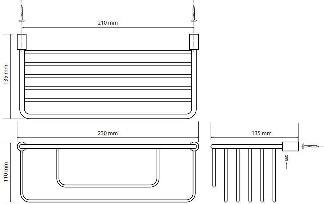 Мыльница прямоугольная Bemeta Cytro, 146208152