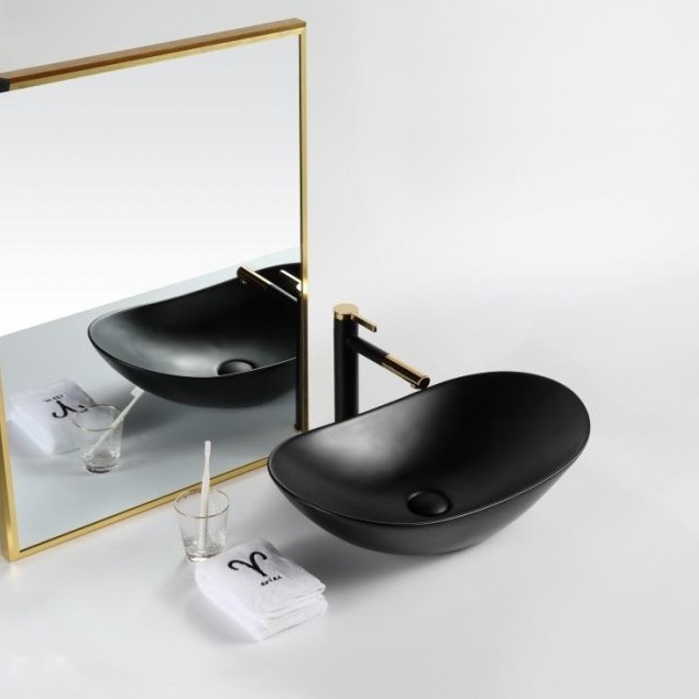 Раковина керамическая накладная Belbagno 60.5x36, BB1404-H301