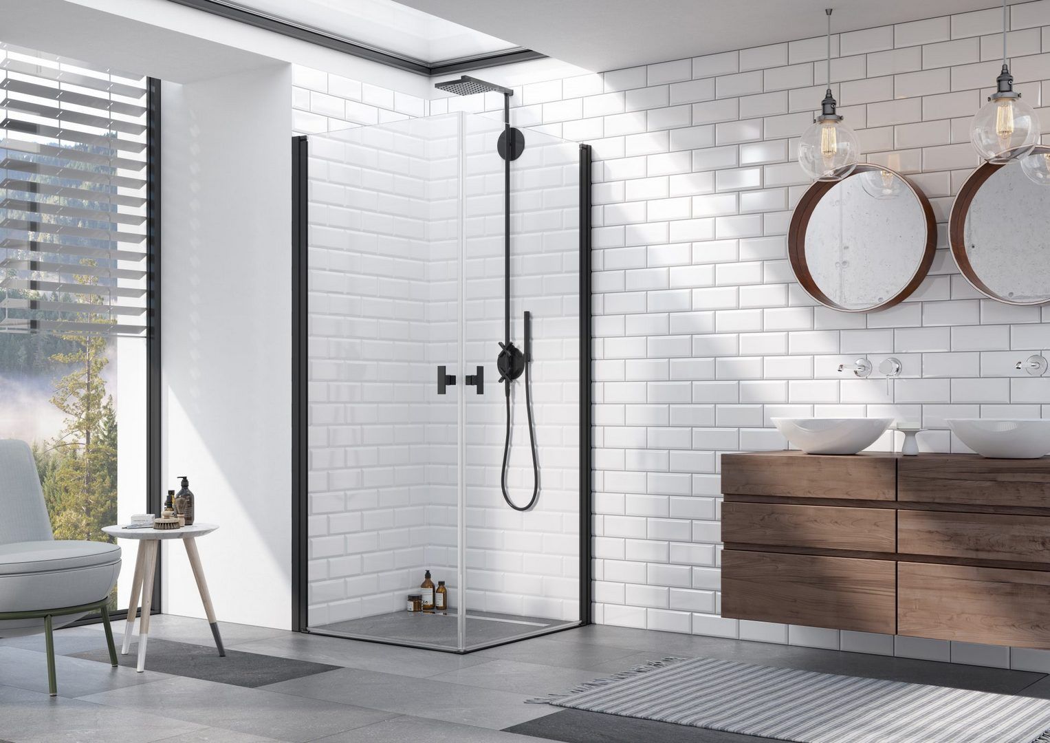 Душевая кабина Radaway Nes Black KDD I